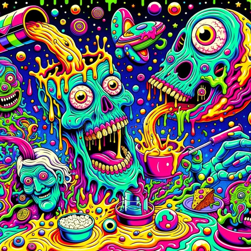 weird trippy uncanny AI image sample